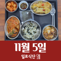 11월5일 일로식단