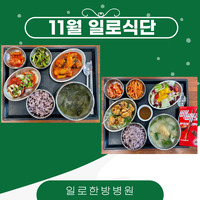 일로한방병원 11월 식단